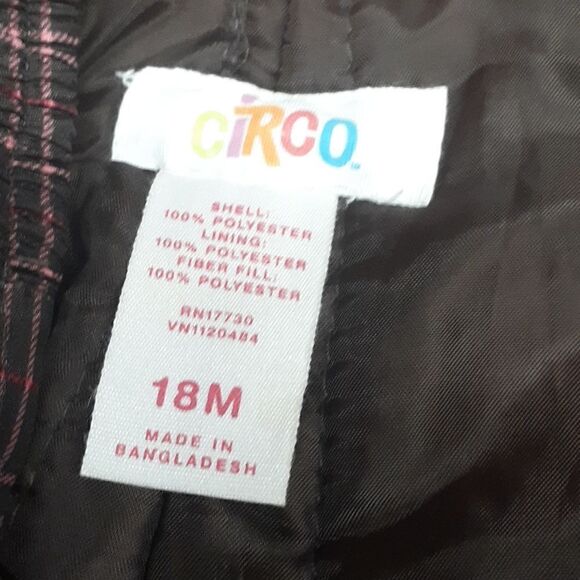 snowpants, bibs, overalls, winter, snow, unisex,Circo size 18M plaid bibstyle - Picture 3 of 5